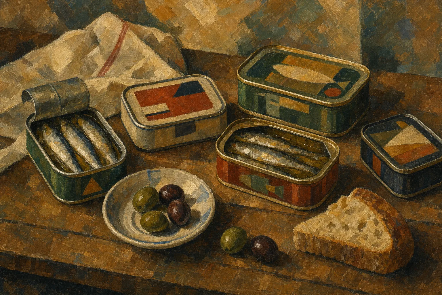 Painted illustration accompanying The Best Tinned Fish of 2026, Reviewed